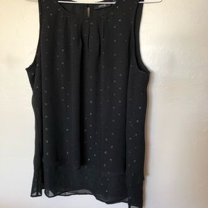 Apt 9 sleeveless tiered shirt, size Medium